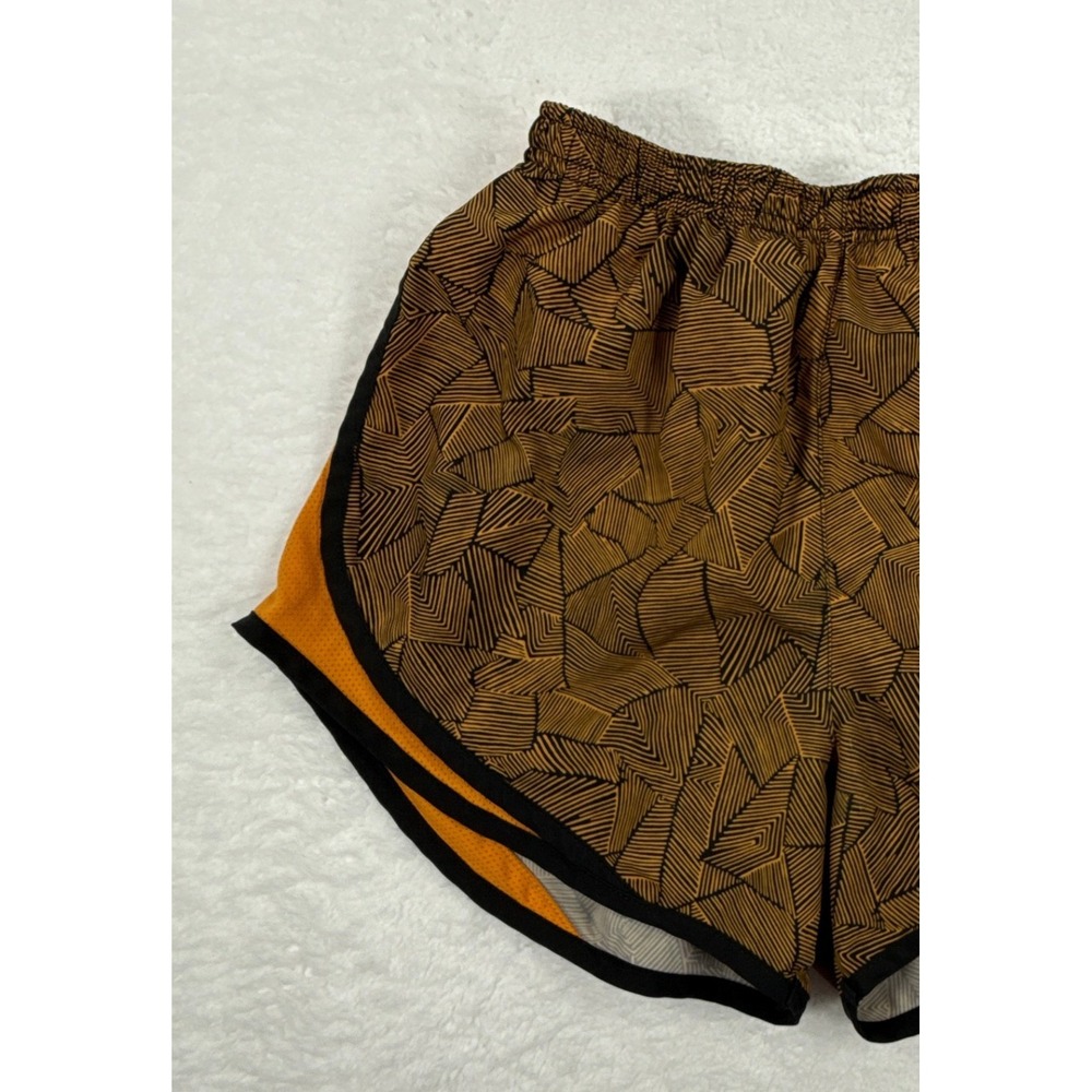 Nike Dri-FIT Tempo Womens Small Orange Black Prism Print Running Shorts - Picture 2 of 11